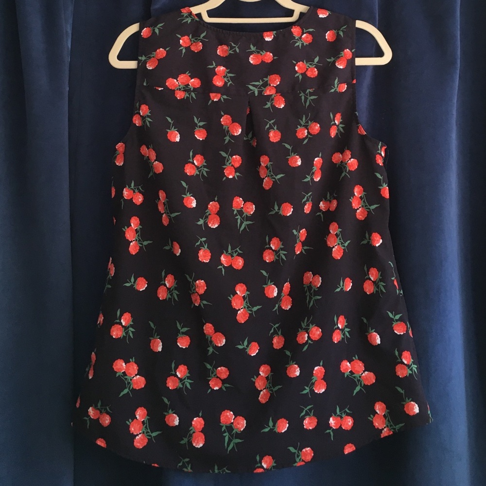 Talbots | Raspberry Print Top - Picture 3 of 7